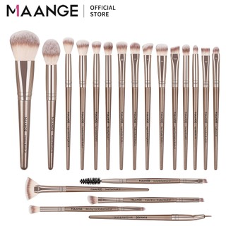 MAANGE Bộ 20 cọ trang điểm chuyên nghiệp đánh má hồng, phấn phủ, kem nền, che khuyết điểm, mặt