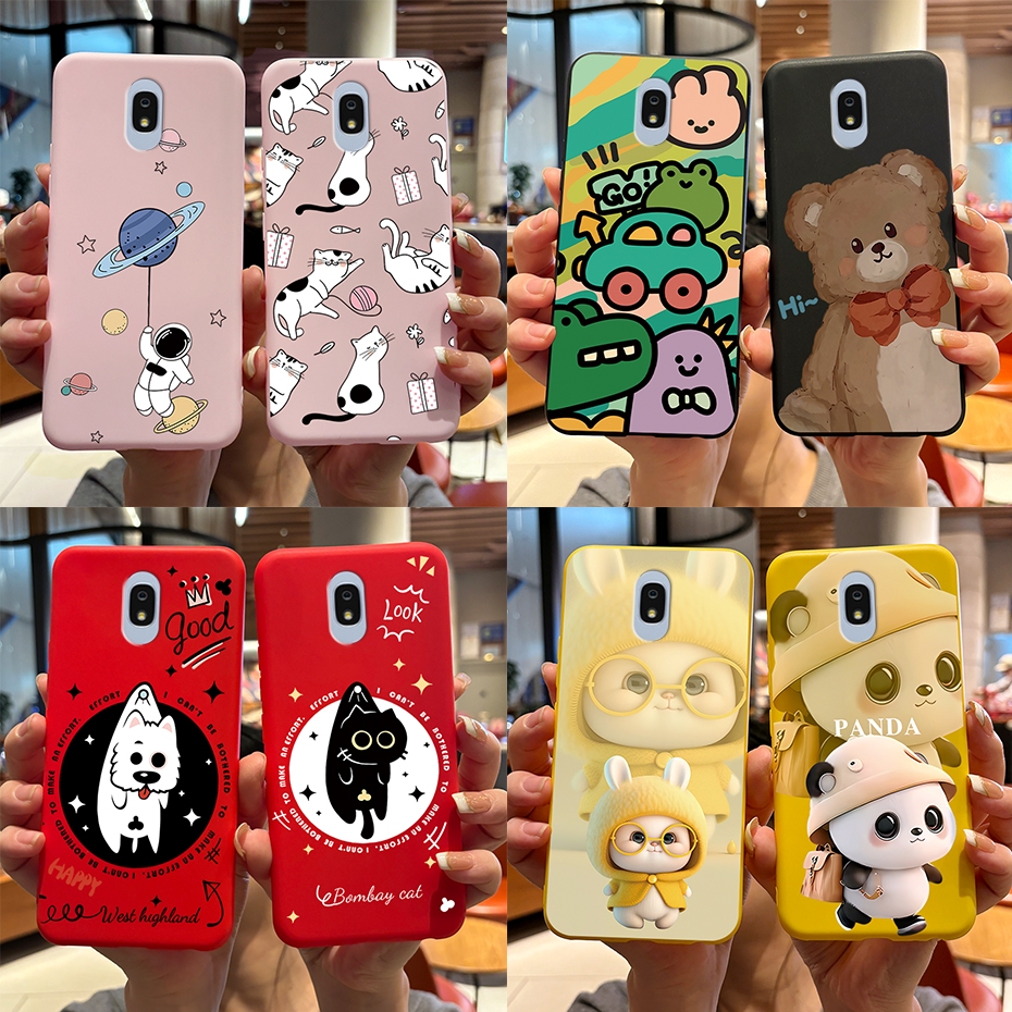 Dành Cho Samsung Galaxy J7 Plus J7Plus J7 + 2018 Ốp điện thoại Gấu Trúc Đáng Yêu In Thạch Silicon Mề