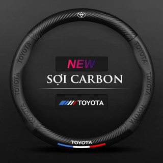 Xe Hơi Bọc Vô Lăng Cao Cấp Da Mềm Mại Chắc Tay Lái Sợi Carbon