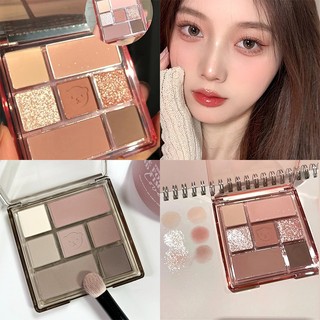 Bảng phấn mắt màu đất Bảng phấn mắt mờ bảy màu