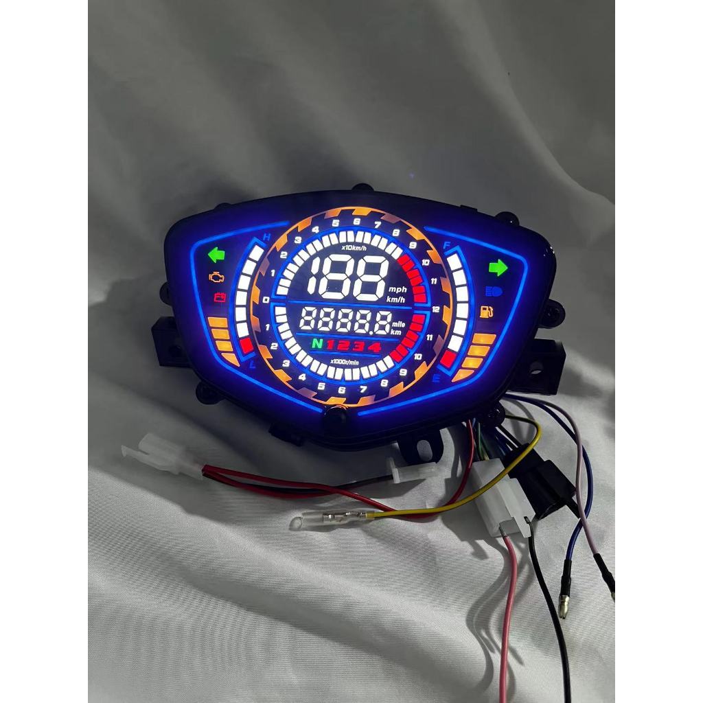 Dành cho Yamaha Sirius LC135 V1 Exciter 135 Sniper 135 Máy đo tốc độ LCD RPM