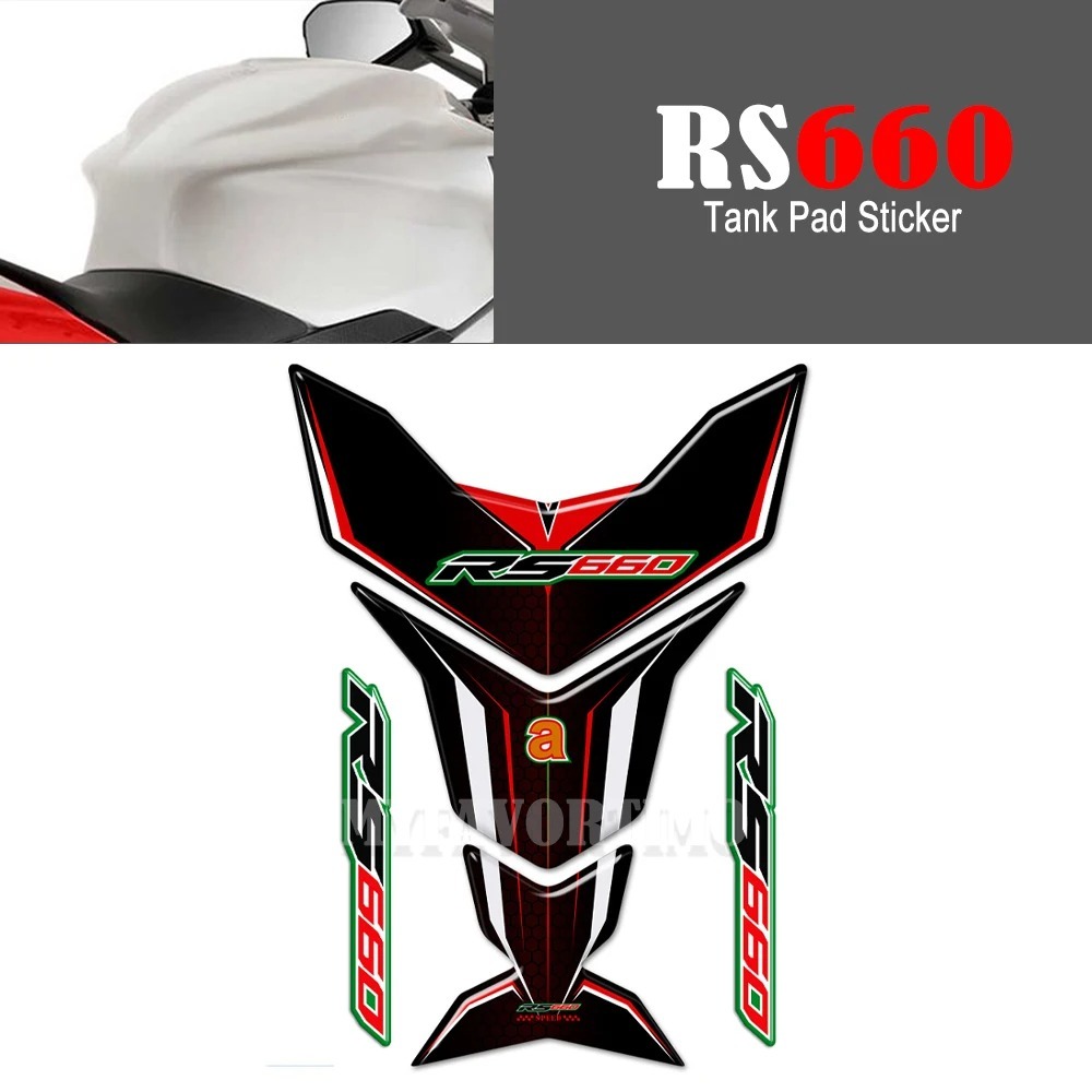 Dành Cho Aprilia RS660 RS 660 Xe Máy Xương Cá Dầu Bình Nhiên Liệu Miếng Lót Decal Khí Bình Bảo Vệ Mi