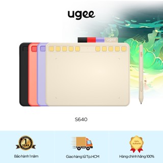 Máy tính bảng vẽ UGEE S640 Hỗ trợ máy tính bảng đồ họa Android Bút máy tính bảng cho PC / Laptop với 8192 cấp độ Bút không pin để vẽ & làm việc trực tuyến (6,3 inch)
