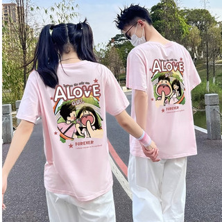 HIIXIIVI Thương Hiệu Mới 100% Cotton Unisex Áo Thun Nữ Tay Ngắn Nam Nữ Baggy Cổ Tròn Rời In Độc Đáo Cặp Đôi Tee