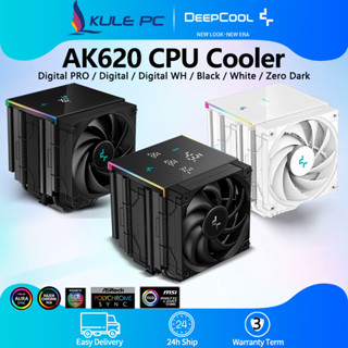 Deepcool AK620 Digital Pro / Digital / Digital WH CPU Air Cooler 6 ống nhiệt Tháp kép Bộ tản nhiệt máy tính để bàn hiệu suất cao cho Intel LGA1700 LGA1151 AMD AM4 AM5