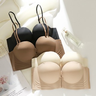 Áo ngực đóng cửa phía trước ngực nhỏ Tập hợp đồ lót quây Push Up Bralette Quần lót liền mạch dành cho nữ