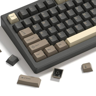 Womier 138 Phím Rrtro Brown PBT Keycaps Cherry Profile Double Shot Custom Key Caps Set cho 60% 65% 70% 100% Cherry Gateron MX Switches Bàn phím cơ