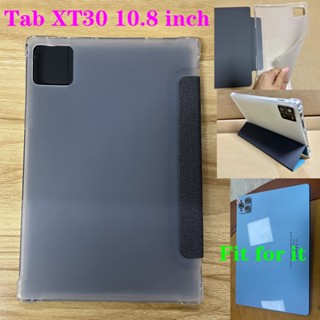 Dành Cho Tab XT30 Máy Tính Bảng PC 10.8 inch Đa Năng Thời Trang Dệt Vải Kết Cấu Mờ Mờ Mờ Trong Suốt Lật Đứng Bao Da PU Vỏ Bảo Vệ Toàn Diện