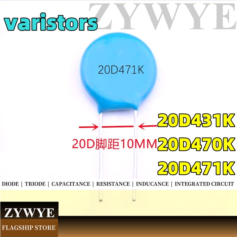 5 Điện Trở 20D471K 20D471 20D431K 20D470K Điện Trở Dị Ứng Điện Trở
