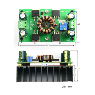 Dc-dc max 10a 300w tự động bước lên bước xuống bộ chuyển đổi buck 5v-30v sang 1.25-30v bảng mô đun cấp nguồn cho arduino