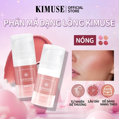 [Live] KIMUSE Liquid Blush Lâu trôi Chống thấm mồ hôi Không phai mặt Trang điểm 4 màu Tùy chọn