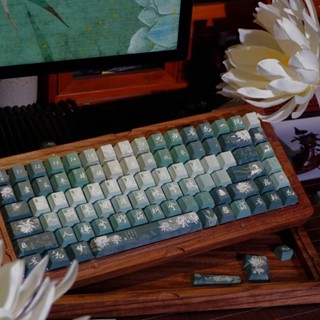 Epiphyllum Dream Keycaps MDA Cherry Priofile keycap PBT Dye Thăng hoa Mũ chìa khóa cho bàn phím cơ MX Keychron Q2 K2 Anne GH60 GK64 Poker 96 (chỉ keycap)