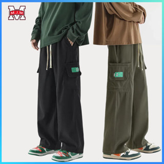 M.J.M Ready Stock Quần túi hộp ống rộng nam Haven kaki cotton, dài quần cargo pants nam dáng suông rộng, nhiều túi, chất lượng cao, phong cách Hàn Quốc, quần dài nam quần rộng quần dù