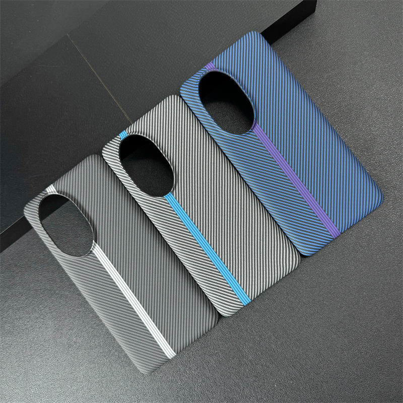 Ốp điện thoại họa tiết đường ray bằng sợi Carbon cho Huawei Honor 200 Pro Vỏ siêu mỏng Matte PC cứng chống vân tay