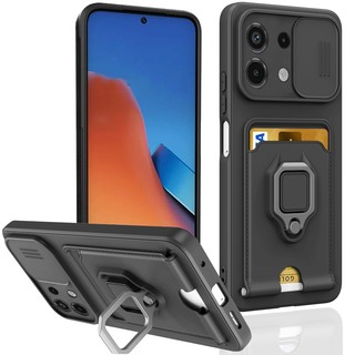 Vỏ điện thoại mềm chống sốc với khung và khe cắm thẻ Redmi Note 13 Pro Plus Note 12 Pro Redmi 13C