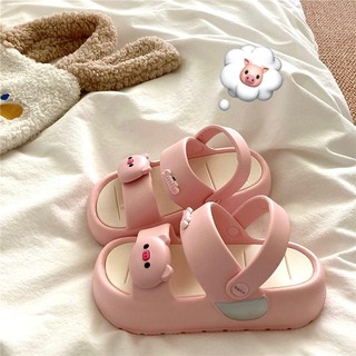 YIWEILIAN dép sandal nữ thời trang 2024 NEW Phong cách Độc lạ Kiểu dáng độc đáo Đàn hồi FBT24206A5 8Z240218
