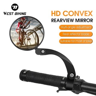 WEST BIKING Gương chiếu hậu xoay 360 độ gắn tay lái xe đạp MTB tiện dụng