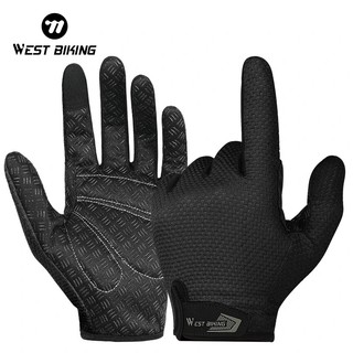 Găng tay WEST BIKING thoáng khí lái xe máy đi xe đạp chống trượt thời trang nam