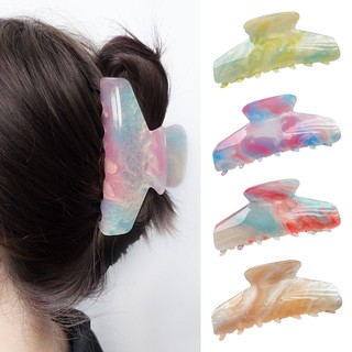  Nhiều Màu Sắc Có Thể Thay Đổi Màu Sắc Kẹp Tóc Cho Nữ Cô Gái Tính Khí Ngọt Ngào Acrylic Kẹp Tóc Kích Thước Lớn Lưng Của Đầu Buộc Tóc Thời Trang Phụ Kiện Tóc 
