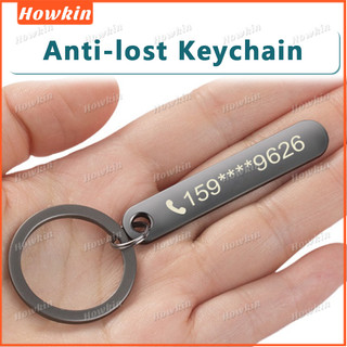 Móc khóa khắc số xe máy chống mất -DZ17