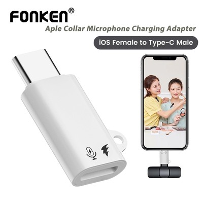 Fonken 2 trong 1 Vòng Cổ Micro Charing Adapter iOS Nữ Sang Type-C Nam USB3.0 Bộ Chuyển ĐổiOTG