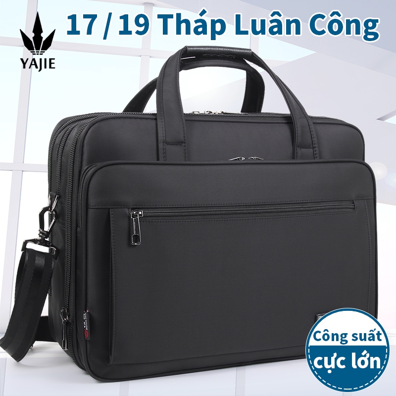 Túi đựng tài liệu công sở dung lượng lớn nam vải chống thấm nước 15,6 inch 17 inch 19 inch túi đựng máy tính xách tay Oxford túi tài liệu làm việc túi chính thức túi văn phòng túi hội nghị chuyến công tác