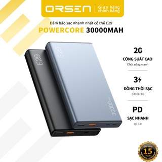 Pin Sạc dự phòng ORSEN E29 Cục Sạc Nhanh 20w 30000mAh Cho 15 / 14 / 13 / 12/ 11