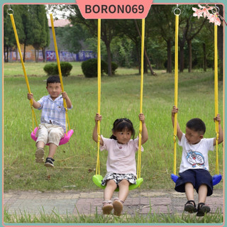 Xích đu bằng nhựa có dây treo cho trẻ em, xích đu cho trẻ cứng cáp, Ghế xích đu Khóa chống trượt Có thể điều chỉnh dây rách trẻ em Xích Boron069