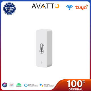 Cảm biến độ ẩm nhiệt độ WiFi AVATTO Tuya, Máy đo độ ẩm trong nhà Cảm biến nhiệt độ Máy đo độ ẩm Hỗ trợ Alexa Google Home
