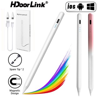 Bút vẽ điện dung Hdoorlink có màn hình nguồn, bút cảm ứng có thể thay thế sạc Type-C
