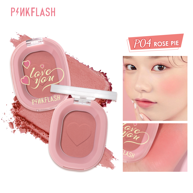 Phấn má hồng PINKFLASH trang điểm làm đẹp 11 màu tùy chọn 30g