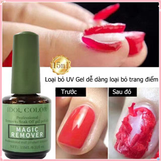 Nail World Gel tẩy móng tay 15ml Nước phá gel móng Nhanh chóng loại bỏ sơn móng tay mà không làm tổn thương móng tay của bạn