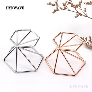 [Dynwave2] Giá Đỡ Kim Loại Mini Trưng Bày Trang Sức Đá Quý Màu Vàng