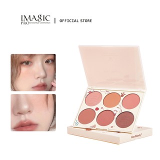 Bảng má hồng IMAGIC 6 màu tạo khối tự nhiên không thấm nước 142g
