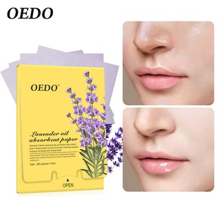 Bộ 90 tờ giấy thấm dầu OEDO hương hoa oải hương tiện lợi dành cho làn da Vệ Sinh Dầu Nhờn Thừa Tốt Giúp Sạch