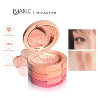 Bảng phấn mắt IMAGIC 3 màu kết cấu mềm mại dễ lên màu không nhòe 30g