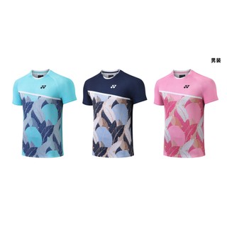 Yonex mới áo thun nam nữ mùa hè unisex thể thao phù hợp với áo cầu lông nhanh khô top thể thao bóng bàn thi đấu bộ đội thi đấu áo sơ mi huấn luyện thi đấu