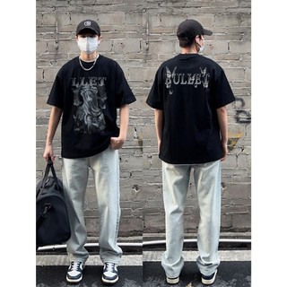 PEAR DODO Áo thun ngắn tay cao cấp in hình Cotton mùa hè dành cho nam và nữ