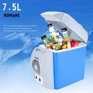Romane Tủ lạnh gia đình tủ lạnh ô tô Tủ lạnh di động nhỏ 7.5L hộp sưởi và làm mát tủ lạnh mini nhỏ