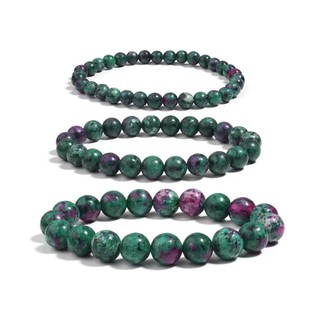 Vòng tay Ngọc lục bảo xanh tự nhiên / Emerald thô / Giấc mơ xanh Vòng tay đá thô Chấm xanh N.Lục Bảo / Vòng tay đá thô Trang sức