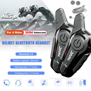 1 / 2 Chiếc Bluetooth Xe Máy Mũ Bảo Hiểm Liên Lạc Tai Nghe Cho 2 Rider 300M Liên Lạc Moto Interphone Không Dây Cuộc Gọi rảnh Tay