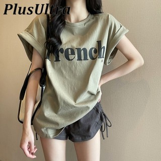 Áo thun ngắn tay dáng rộng Nữ 2024 Phong cách mới Mùa hè Thiết kế phong cách mới Niche sang trọng Retro Học sinh hàng đầu