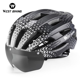 [Mã CLS2403F giảm 30k đơn 150k] Mũ Bảo Hiểm Tích Hợp Kính Chắn Gió Chuyên Dụng Cho Người Đi Xe Đạp Leo Núi