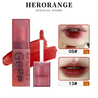 Gegebear Son Kem Lì Màu Nhung Lì Dưỡng Ẩm Kháng Nước Lâu Trôi hazy son blackrouge