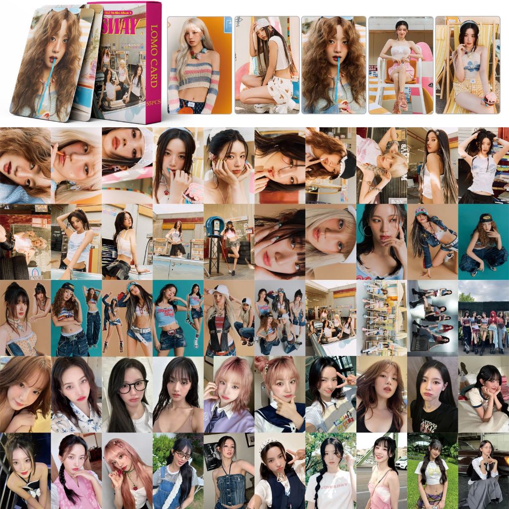 50-55 cái / hộp (g) i-dle yuqi photocards album ảnh đặc biệt lomo card gidle kpop postcards giảm giá