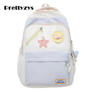 Ba lô Prettyzys 2024 Túi đi học thiết kế nguyên bản Hàn Quốc Dung tích lớn 15,6 inch cho bé gái tuổi teen