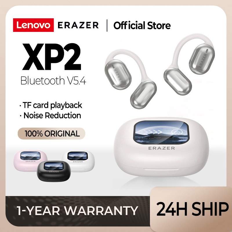 Lenovo ERAZER XP2 Tai nghe không dây IPX5 Tai nghe Bluetooth 5.4 dành cho doanh nhân có Mic chống nước | BigBuy360 - bigbuy360.vn