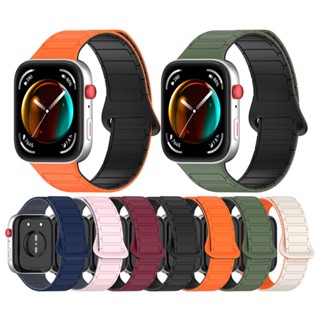  Dây đeo đồng hồ màu kép cho Huawei Watch Fit 3 4 4pro Dây đeo Đồng hồ thay thế dây đeo khóa từ tính 