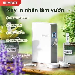 Máy in nhãn làm vườn Niimbot B18 có băng Máy tạo nhãn Bluetooth Máy tạo nhãn truyền nhiệt di động