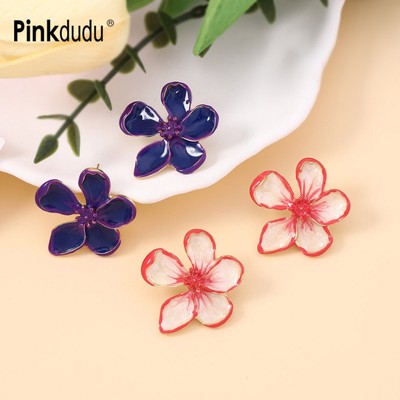 Mùa Hè Tươi Sáng Hoa Bông Tai Hợp Kim Thời Trang Tính Khí Bông Tai Trang Sức Quà Tặng Cho Nữ PD1447